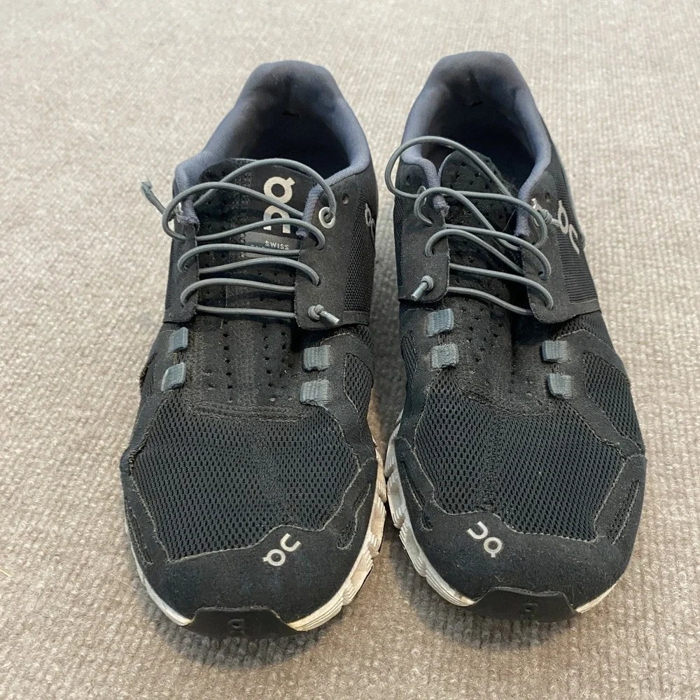 On Cloud Shoes Womens Size 9.5 Black CloudTec Running Cushioned Mesh Sneakers